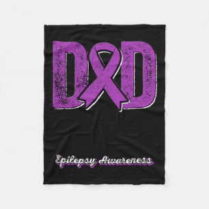 Cobertor De Velo Pai De Um Suporte De Fita Roxa Para Pais De Epilep