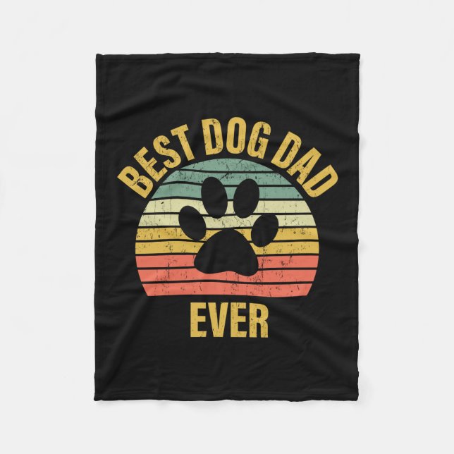 Cobertor De Velo Pai Dif Best Dog Pai Nunca (Frente)