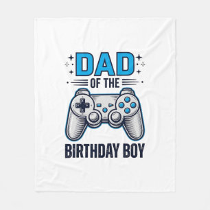 Cobertor De Velo Pai do Menino Aniversariante Camisa de Gamer Desig