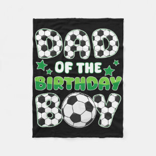 Cobertor De Velo Pai do menino de aniversário Família de futebol co