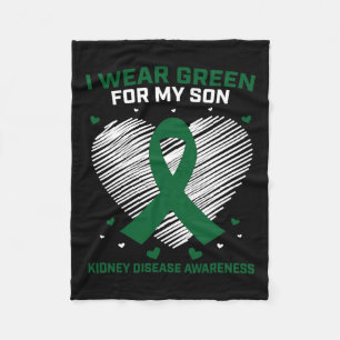 Cobertor De Velo Pai Eu Visto Verde Para O Meu Filho Doença Renal A