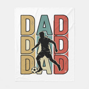 Cobertor De Velo Pai Futebol Desenho Vetorial de Gravura Vintage_1