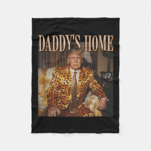 Cobertor De Velo Pai Home Trump Trump 2024 Leopard Funny