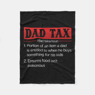 Cobertor De Velo Pai Imposto Funny Pai Tax Definition Dia de os pai
