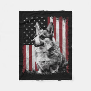 Cobertor De Velo Pai Mãe de Cachorro Corgi América 4 de Julho Patri