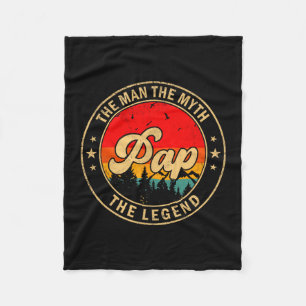 Cobertor De Velo Pai O Homem O Mito A Lenda Vintage Retro Para