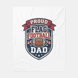 Cobertor De Velo Pai Orgulhoso de Futebol Americano Vintage Insígni
