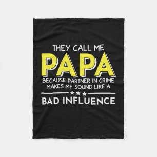 Cobertor De Velo Pai Presente Chamam-Me Papas