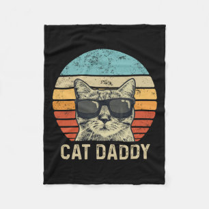 Cobertor De Velo Pai Retro Cat Pulga Legal Pai Gato Pais Presentes