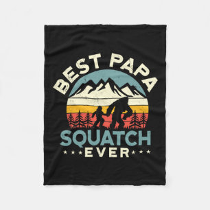 Cobertor De Velo Pai Sasquatch Pai Melhor Esquadrão Papá Nunca Pais