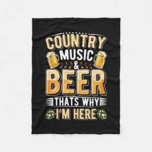 Cobertor De Velo País de bebedor de cerveja Música country Bebedor