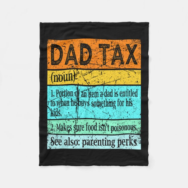 Cobertor De Velo Pais De Camisa Para Homens Definição De Melhor Pai (Frente)