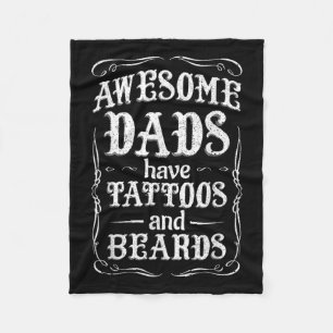 Cobertor De Velo Pais Fantásticos Têm Tatuagens E Barbas Camiseiros