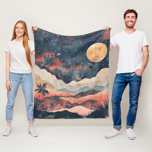 Cobertor De Velo Paisagem Boho Abstrato (24) (In Situ)