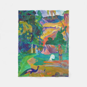 Cobertor De Velo Paisagem com Peacocks, Gauguin