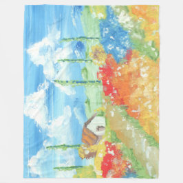 Cobertor De Velo Paisagem da vastidão da Toscana