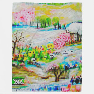 Cobertor De Velo Paisagem de Aquarela 2