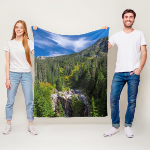 Cobertor De Velo Paisagem de Cascata Alpina