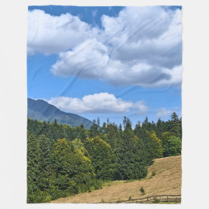Cobertor De Velo Paisagem de Prado Montanhoso - Natureza Selvagem R
