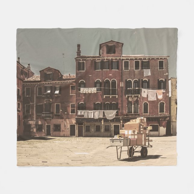 Cobertor De Velo Paisagem de Veneza (Frente (Horizontal))
