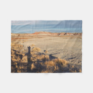 Cobertor De Velo Paisagem do Deserto com Foto da Sombra de Onda