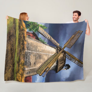 Cobertor De Velo Paisagem neerlandesa Fleece Blanket Gift