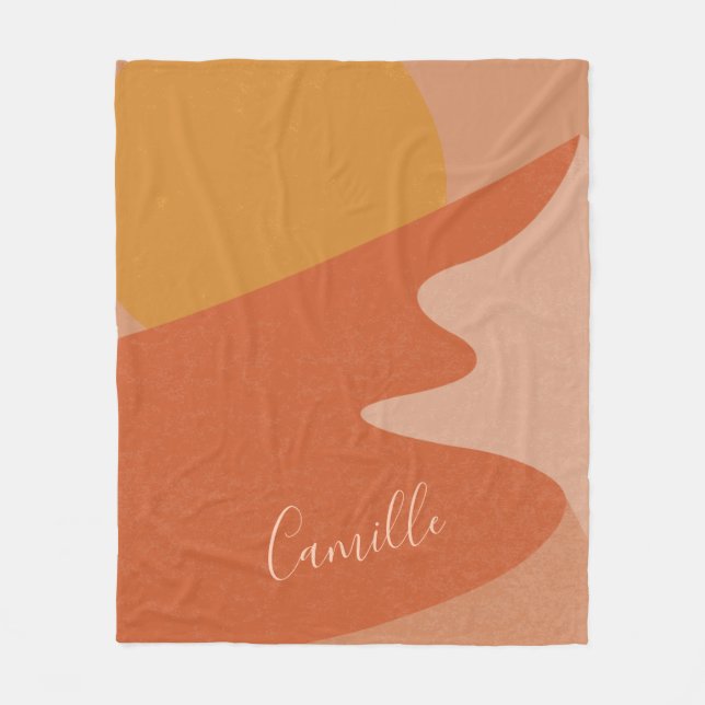 Cobertor De Velo Paisagem Personalizada da Montanha do Deserto do a (Frente)