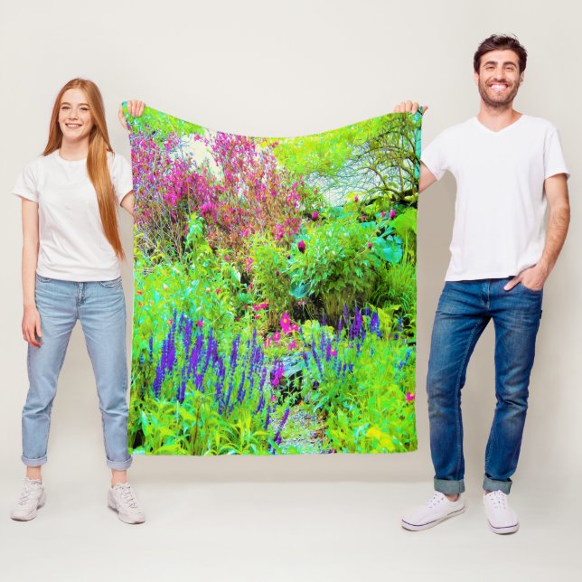 Cobertor De Velo Paisagem Primavera verde do jardim com peônias (In Situ)