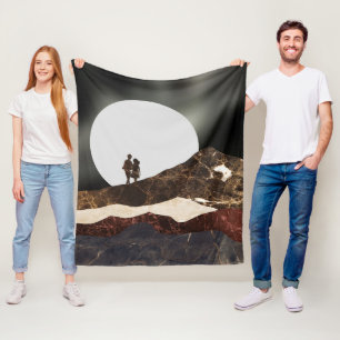 Cobertor De Velo Paisagem Romântica de Marble Lua