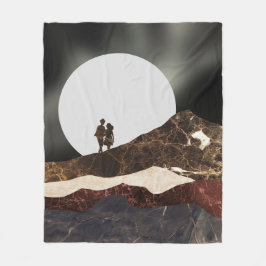 Cobertor De Velo Paisagem Romântica de Marble Lua