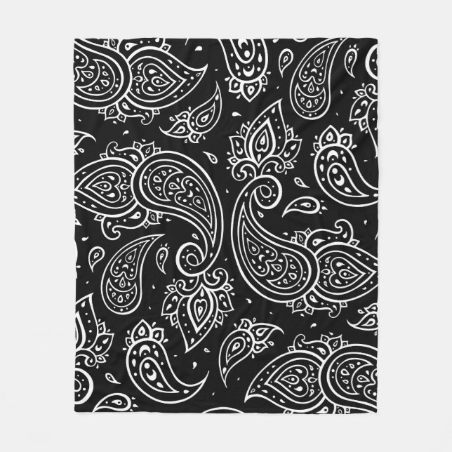 Cobertor De Velo Paisley elegance: padrão étnico uniforme. (Frente)