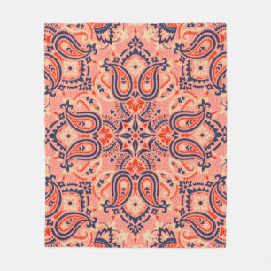 Cobertor De Velo Paisley sem costura: design de padrão de colheita.