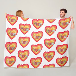 Cobertor De Velo Palavra de Mãe Colorida | Dia de as mães