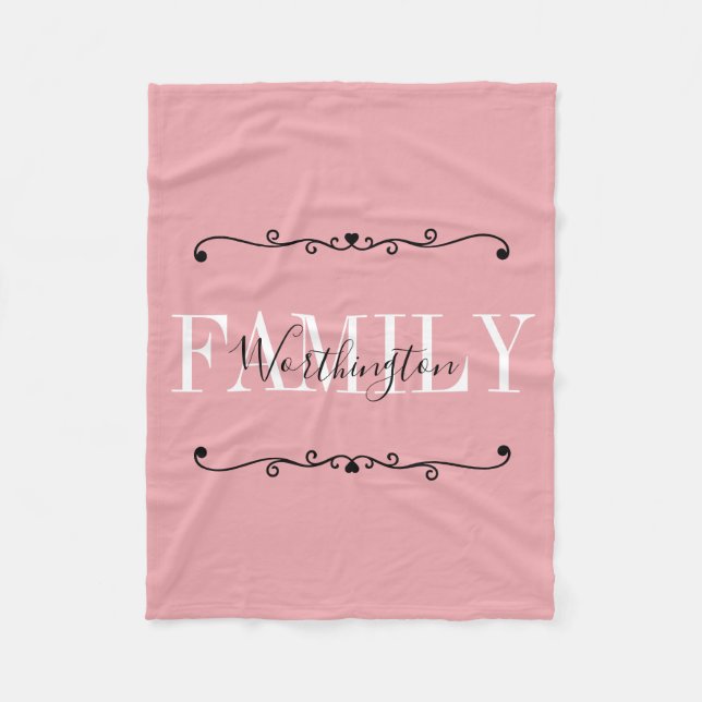 Cobertor De Velo Palavras de Caligrafia Feminina Nome rosa rubor ve (Frente)