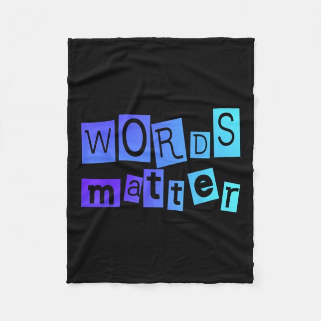 Cobertor De Velo Palavras Diversão Positiva de Mensagens Novelty Un (Frente)