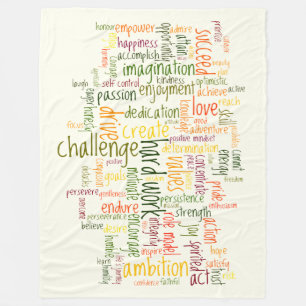 Cobertor De Velo Palavras Motivacionais #2 encorajamento positivo