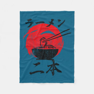 Cobertor De Velo Palitos de Ramen Distorcidos Ramen Japonês