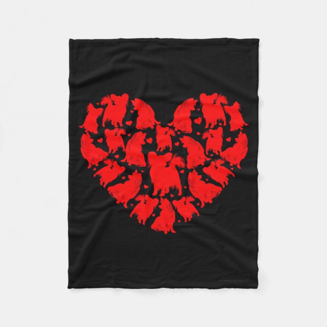 Cobertor De Velo Pallon Dog Lover Funny Love Heart Pallon Valentine (Frente)