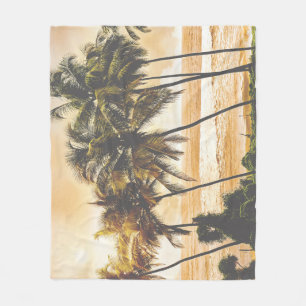 Cobertor De Velo Palm Trees Sunset: Goa Vintage