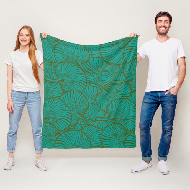 Cobertor De Velo Palmeira Ventoinha de Zebra Havaiano Tropical Jade (In Situ)