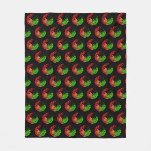 Cobertor De Velo Pan-africana menina mulher negra verde vermelho or