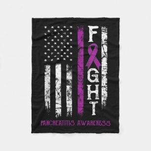 Cobertor De Velo Pancreatite Warrior U Flag