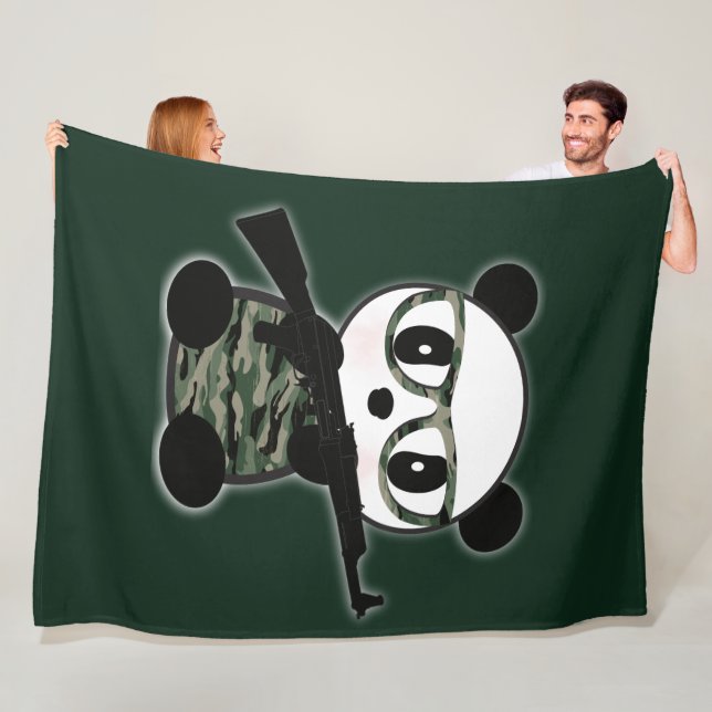 Cobertor De Velo Panda Bear Blanket - Urso Militar de Panda (In Situ)