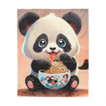 Panda Cega comendo Ramen
