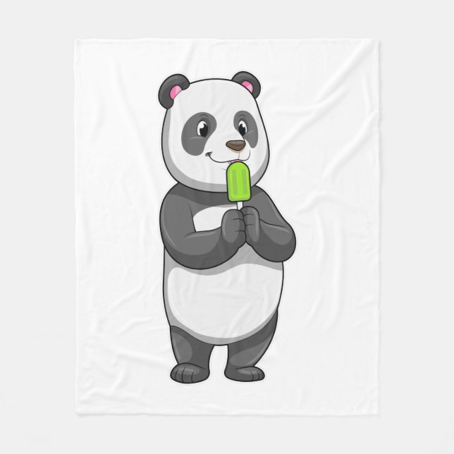 Cobertor De Velo Panda com picolé (Frente)