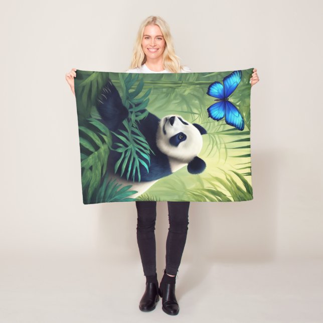 Cobertor De Velo Panda Fleece Blanket, 30"x40" (In Situ)