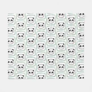 Cobertor De Velo Panda head minimalist graphic icon