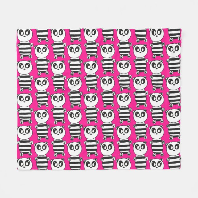 Cobertor De Velo Panda Kids (Frente (Horizontal))