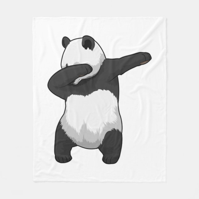 Cobertor De Velo Panda no laboratório de dança de salto (Frente)