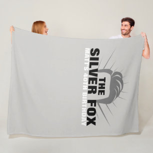 Cobertor De Velo Pano de aniversário masculino Fleece Blanket